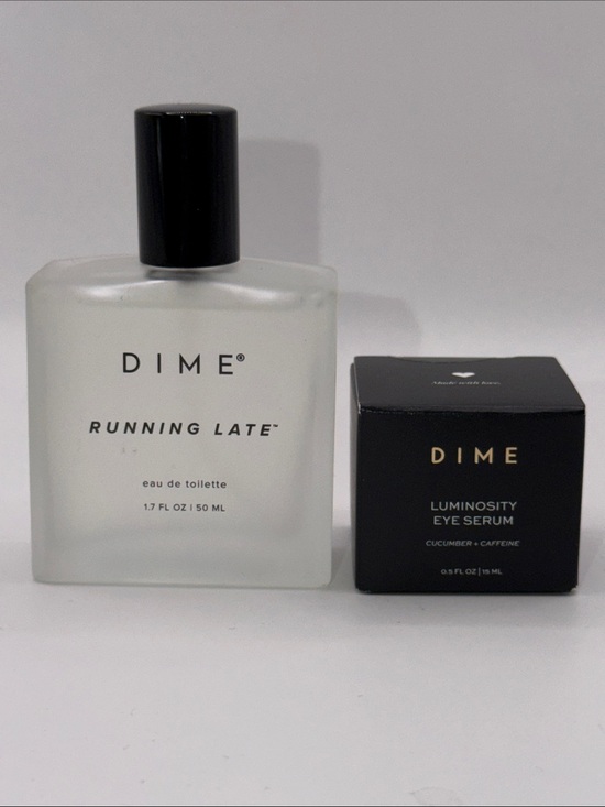 Dime Beauty Other - Bundle/DIME Running Late EDT F/S 1.7 Oz+DIME LUMINOUS EYE SERUM F/S 0.5 Oz NIB!
